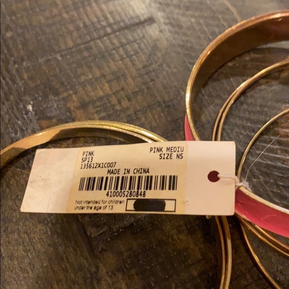 Charming Charlie Pink Bangle Set - Picture 3 of 3